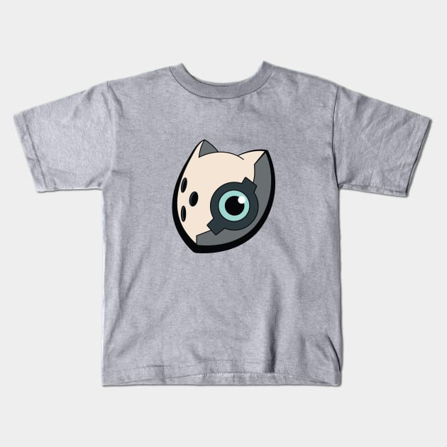 Whisper Wolf Mask Kids T-Shirt by Wammy12